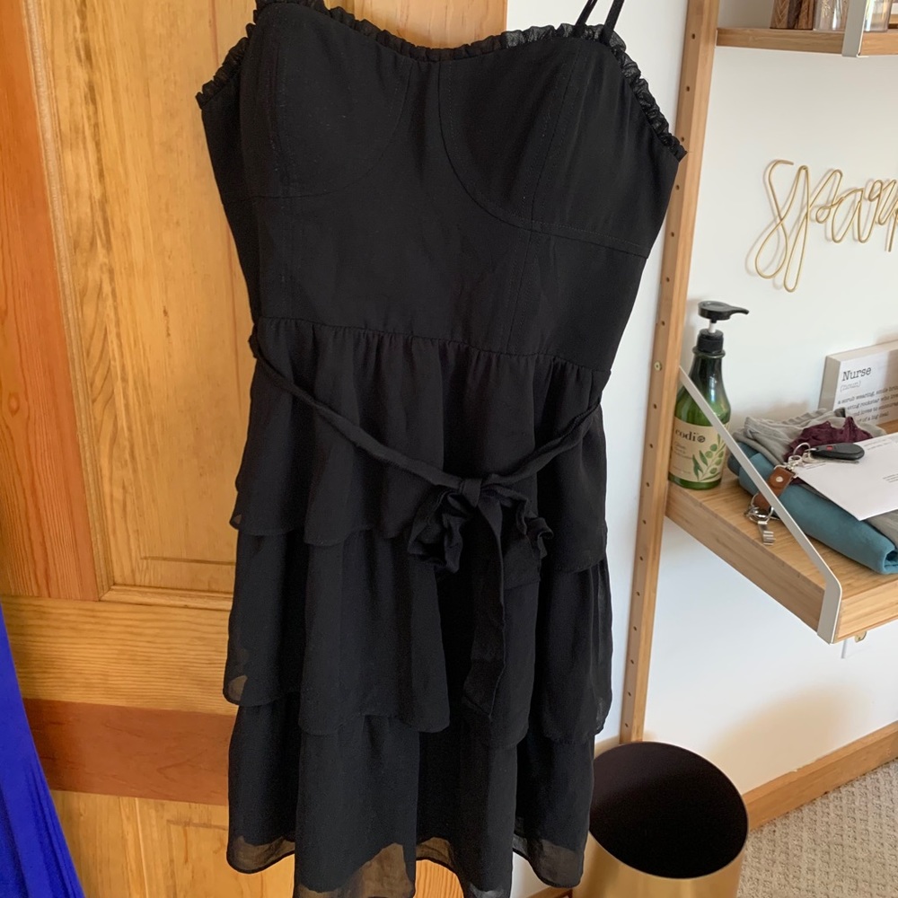 LBD: Black Ruffle Dress